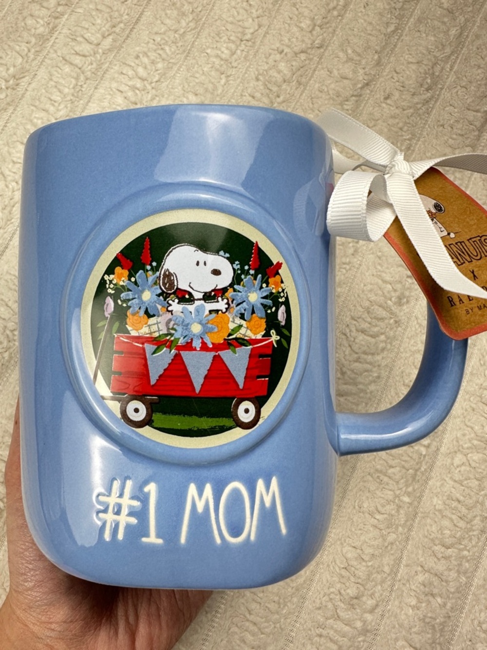 Rae Dunn Peanuts #1 Mom Mug